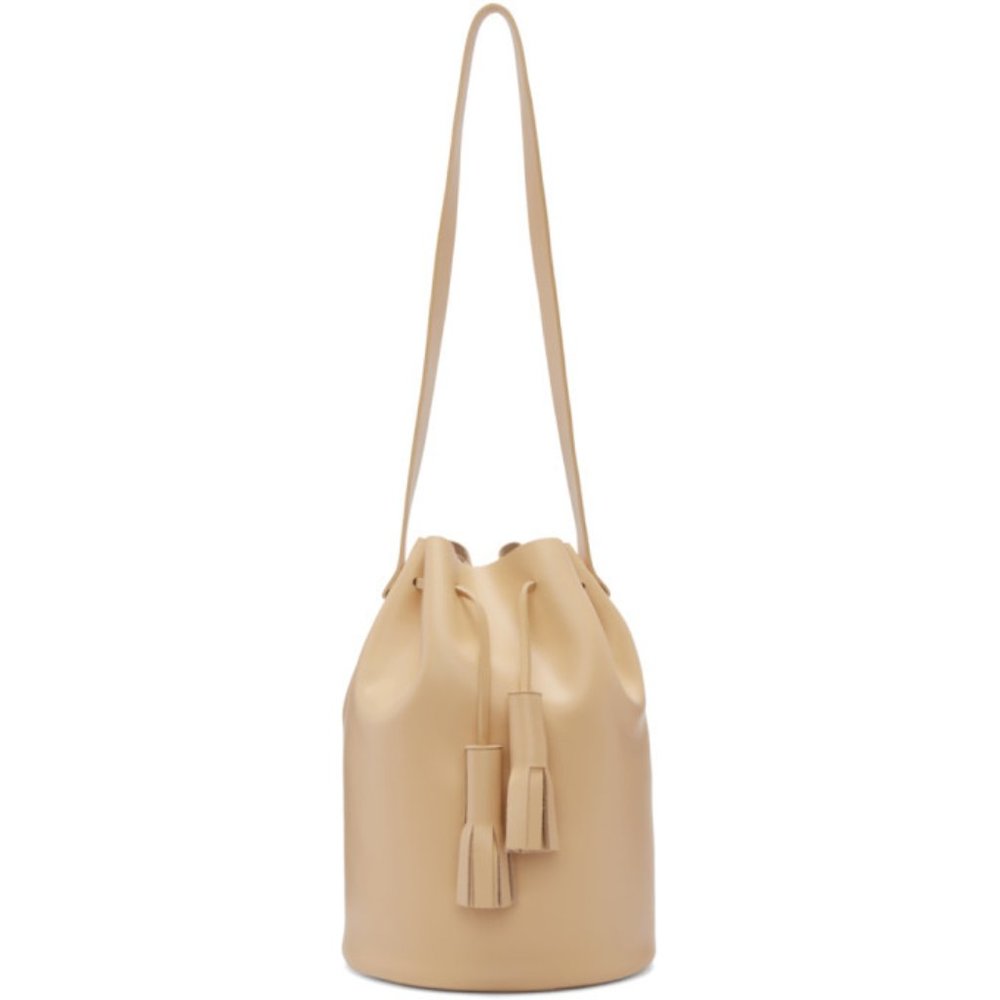 Building Block Bucket Bag in Natural Nude